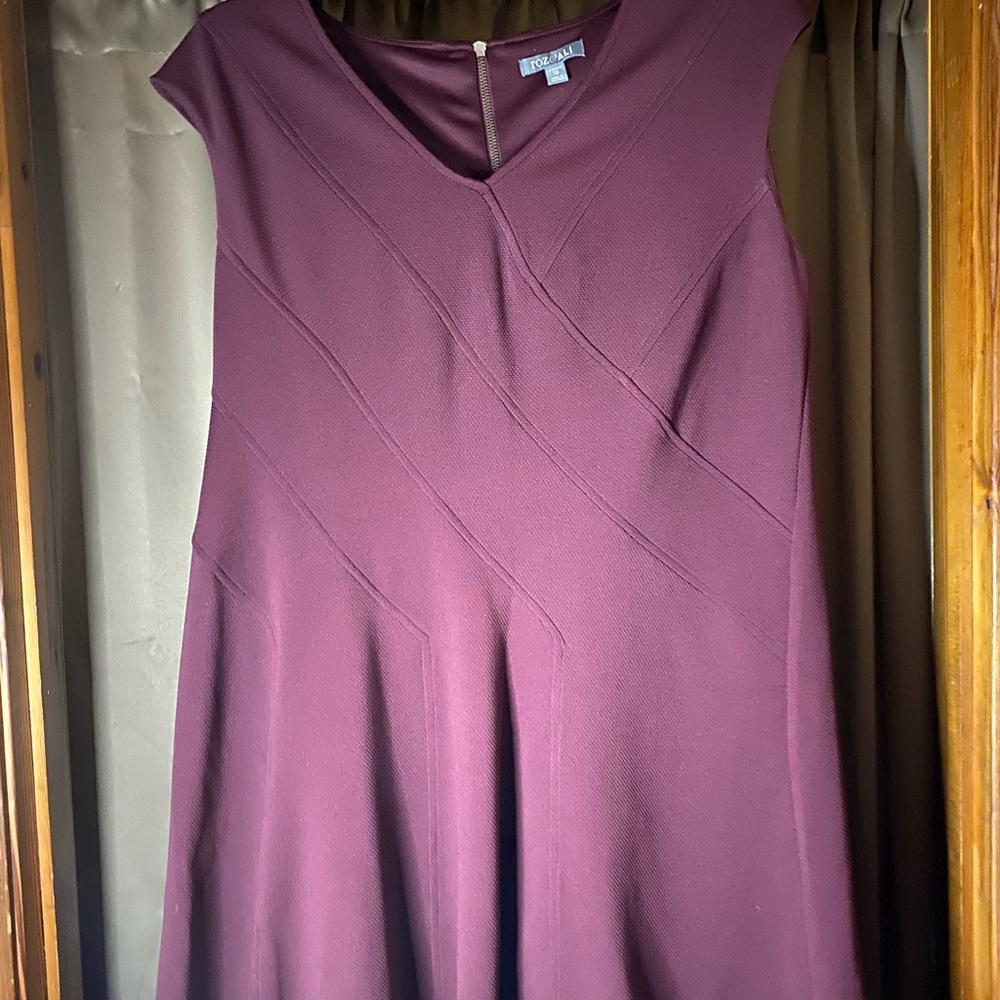Burgundy Plus Size Dress - Size 16